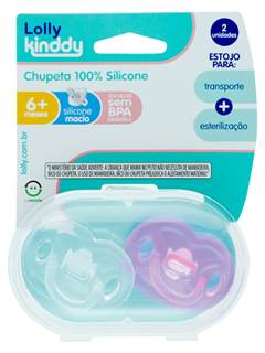 CHUPETA 100% SILIC REF 6015/02 OT2 ROSA