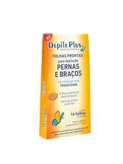 FOLHAS PRONTAS DEPILE PLUS PERNAS C/16UN