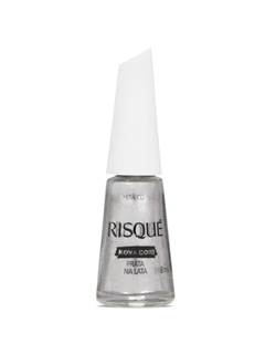 ESMALTE RISQUE SOLTO PRATA NA LATA