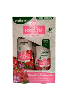 KIT SH+COND ORIGEM ROSA MOSQUE 325+180ML