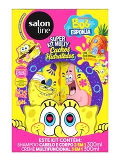 KIT SH+CREME S.LINE KIDS BOB ESPONJA