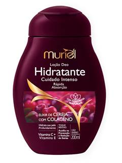 LOCAO HIDRAT MURIEL CEREJA COLAGEN 200ML