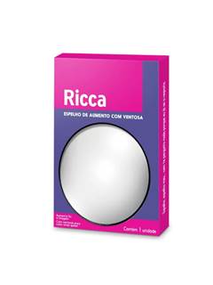 ESPELHO C/VENTOSA AUM 5X RICCA REF2670