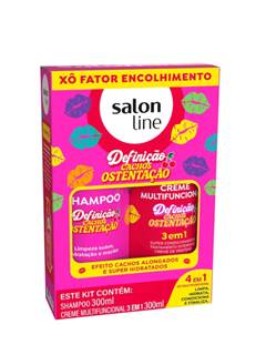 KIT SH+CREME S.LINE CACHOS OSTENTACAO