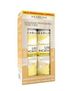 KIT SH+COND HEADLINE LISOS INCRIVE 415ML