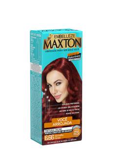 TINT MAXTON+AGUA OXIG 6.66 VERMELHO FEST